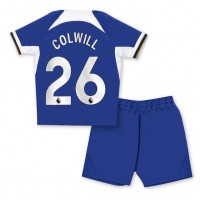 Fotbalové Dres Chelsea Levi Colwill #26 Dětské Domácí 2023-24 Krátký Rukáv (+ trenýrky)
